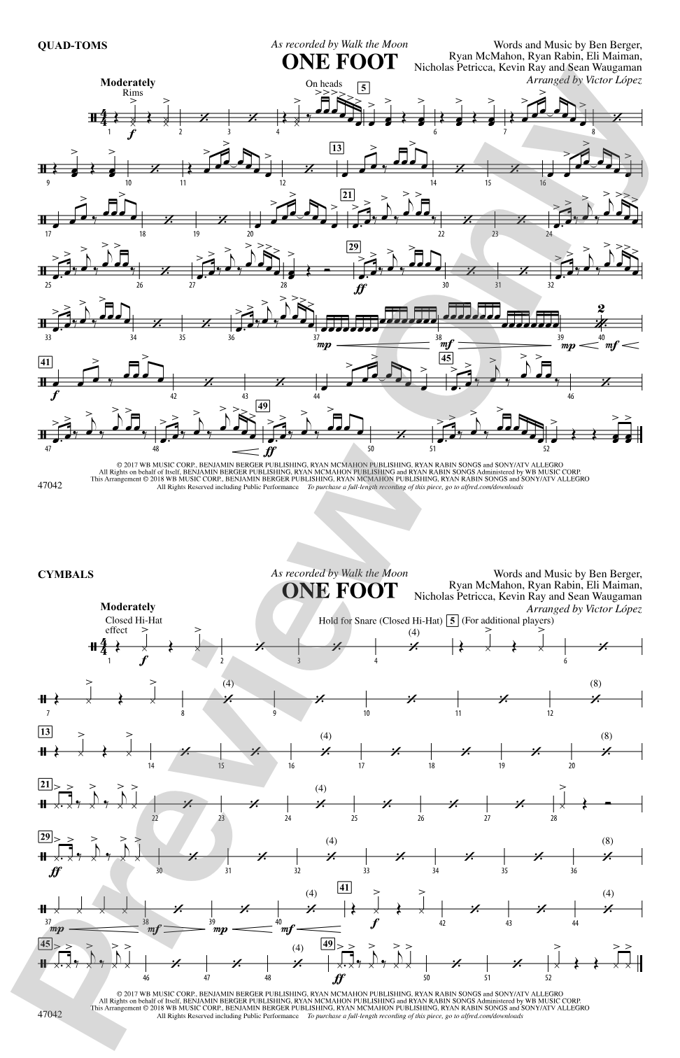 One Foot: Quad-Toms