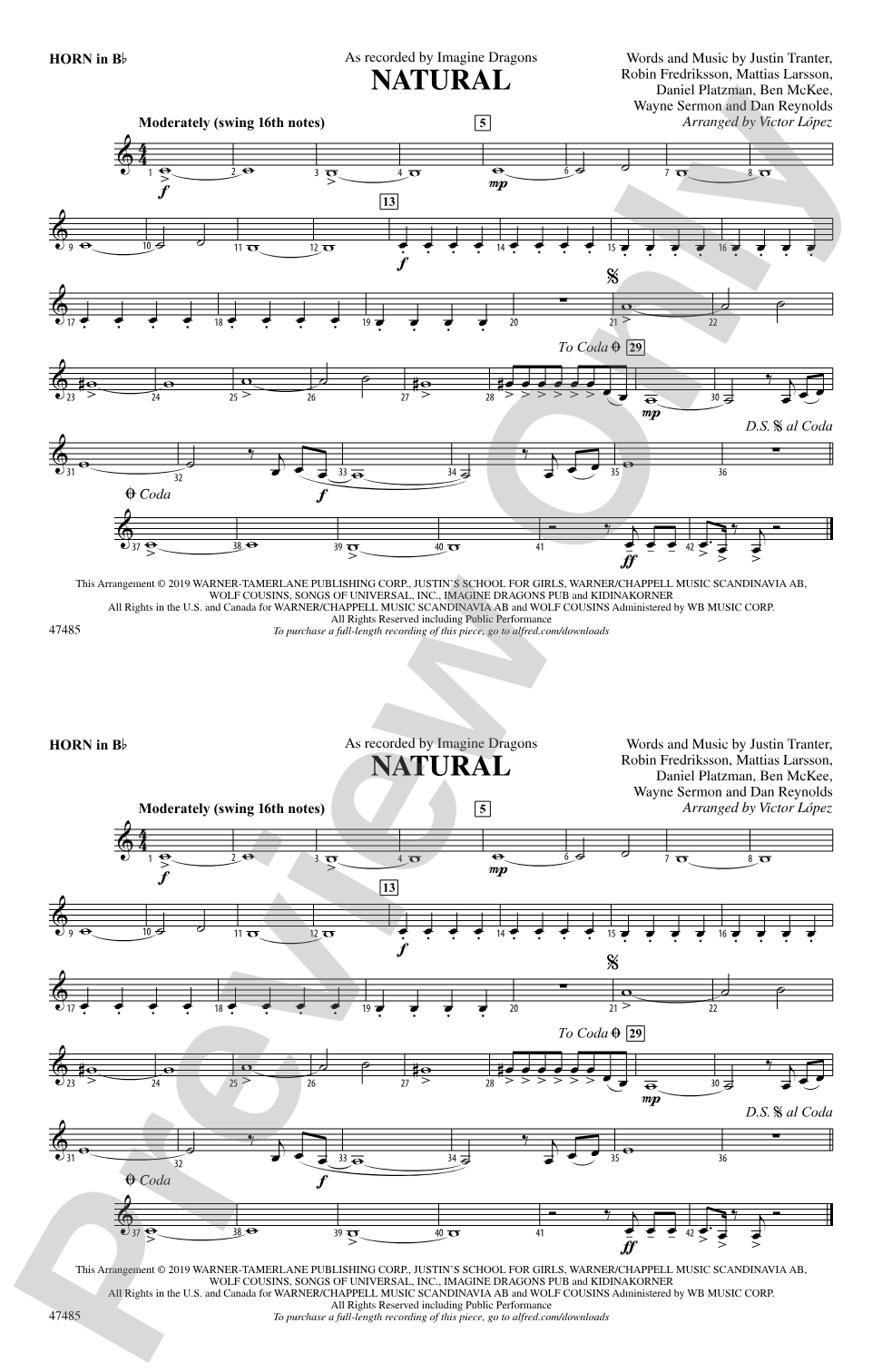 Natural: Horn in B flat