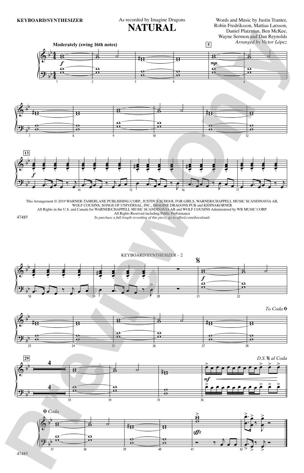 Natural: Piano Accompaniment