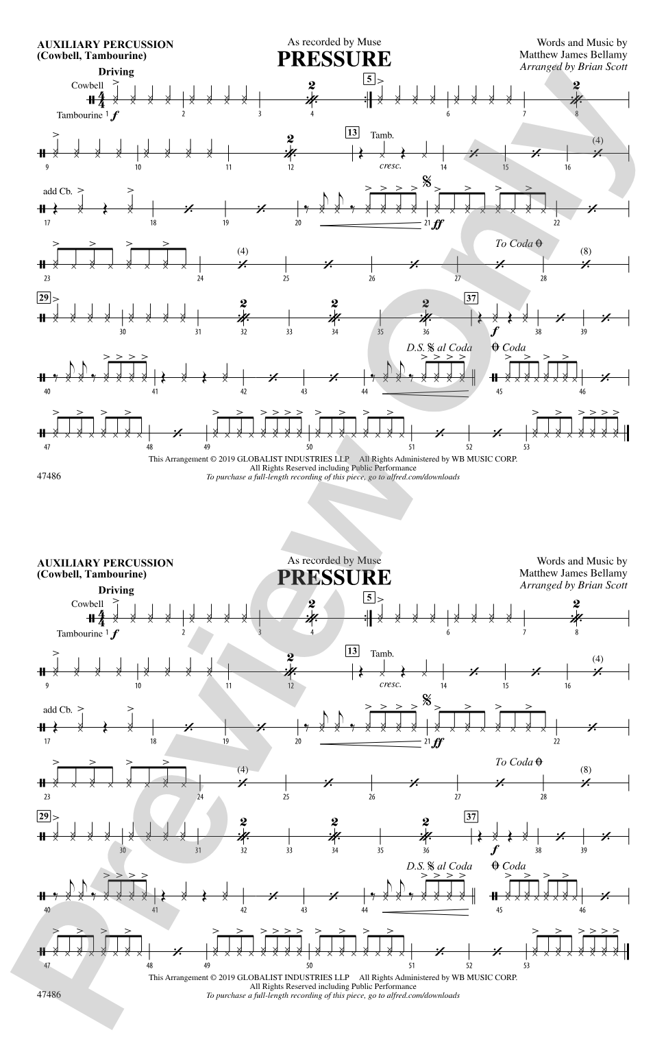 Pressure: Auxiliary Percussion