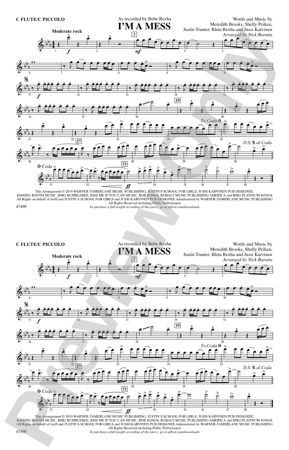 I'm a Mess: Flute