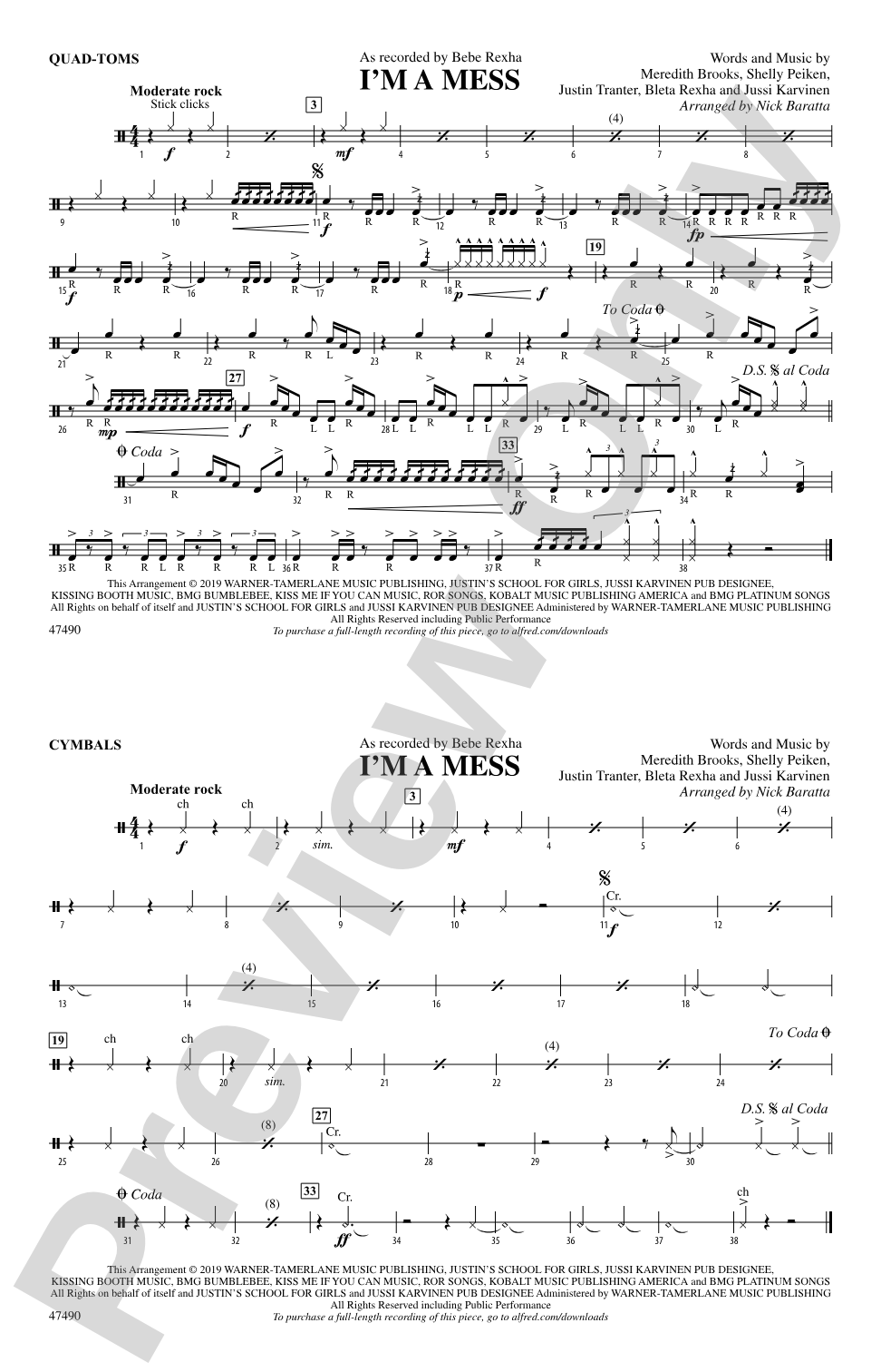 I'm a Mess: Quad-Toms