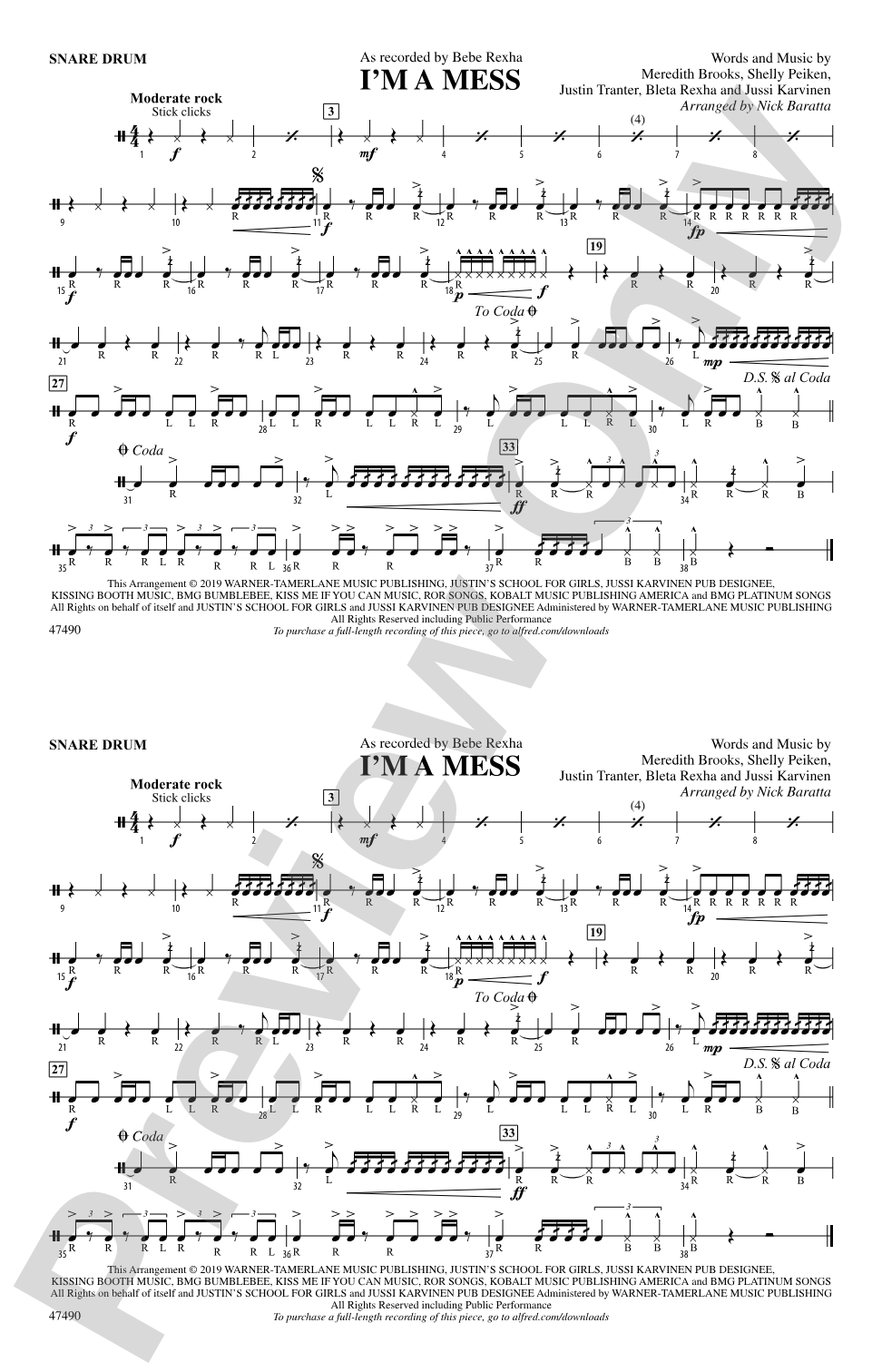 I'm a Mess: Snare Drum