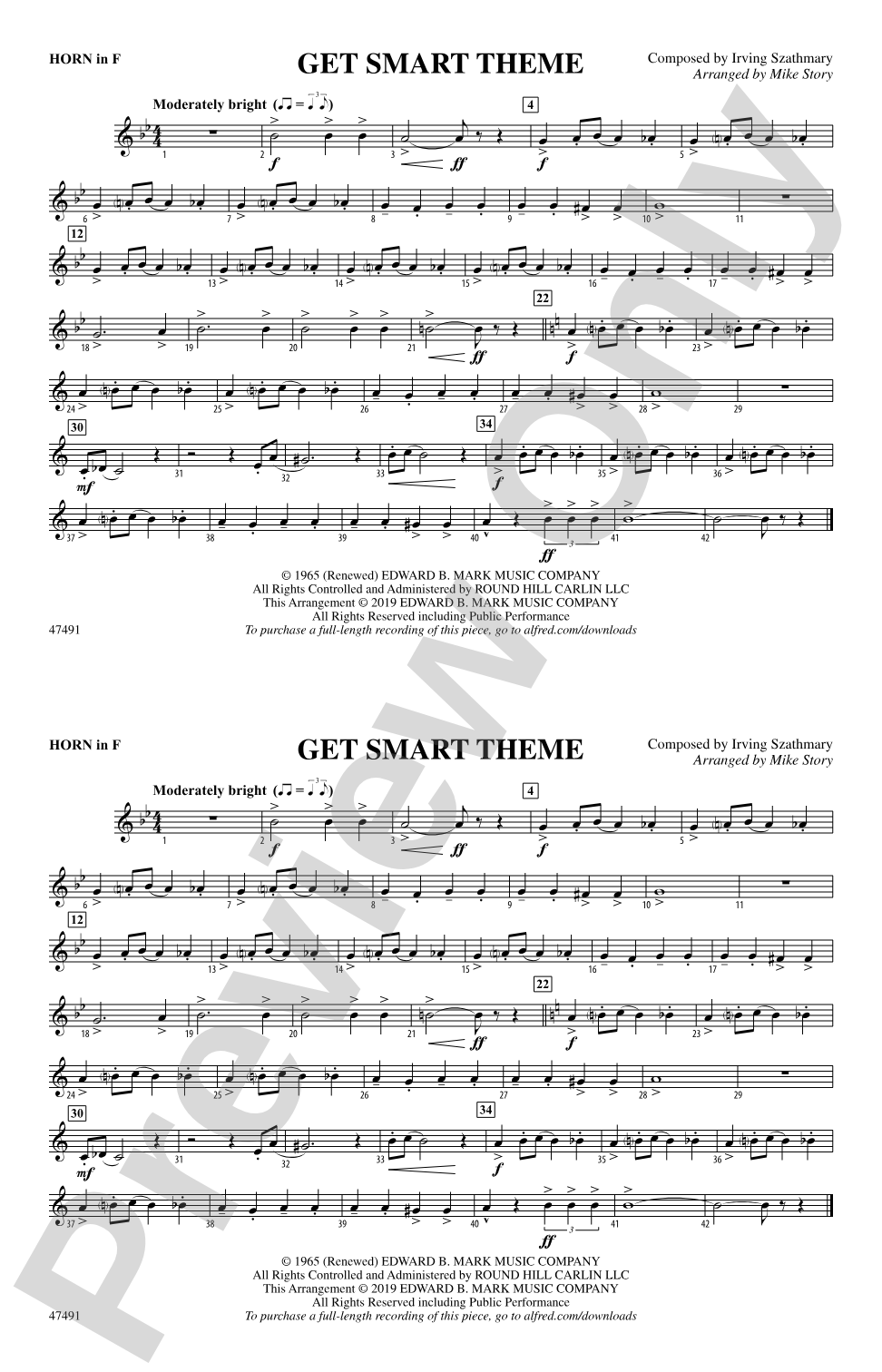 Get Smart Theme: 1st F Horn