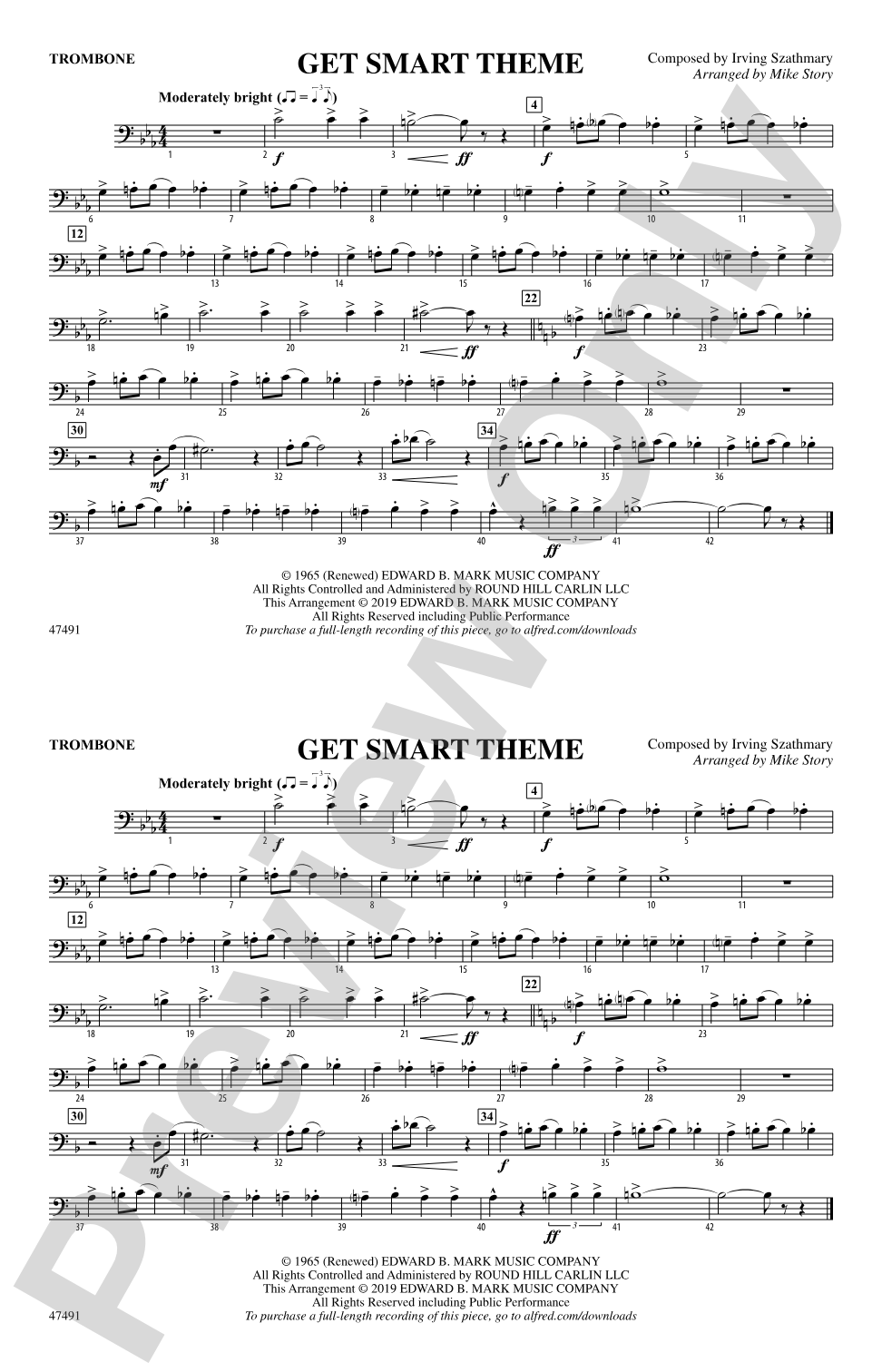 Get Smart Theme: 1st Trombone