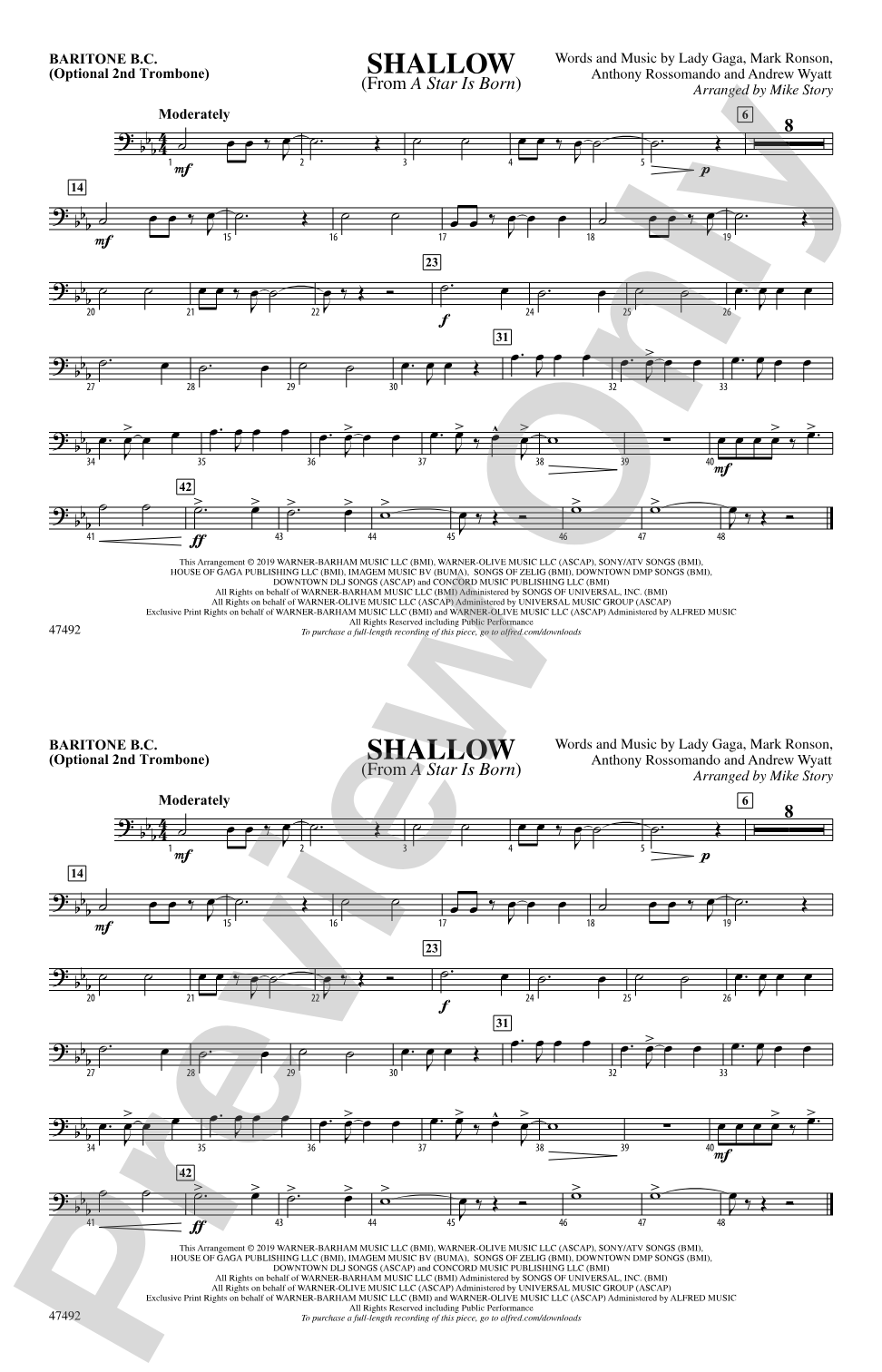 Shallow: Baritone B.C.