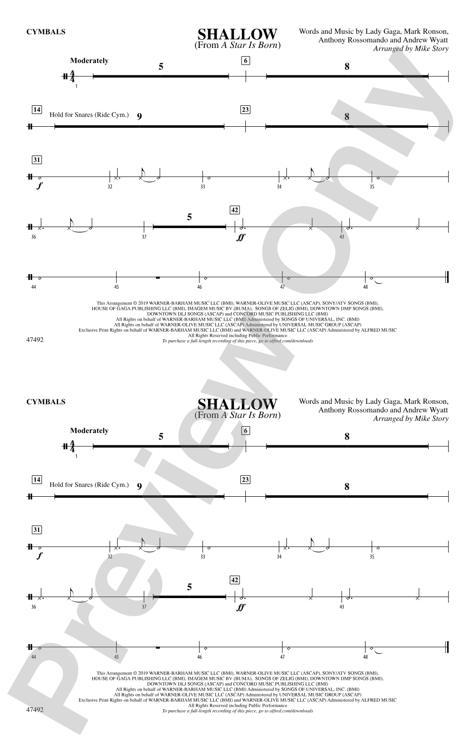 Shallow: Cymbals