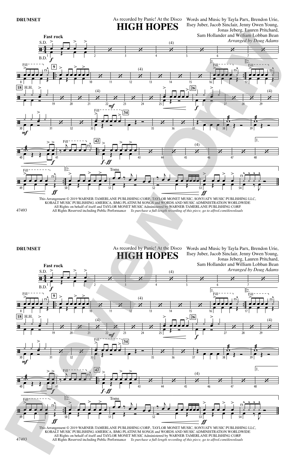High Hopes: Drums
