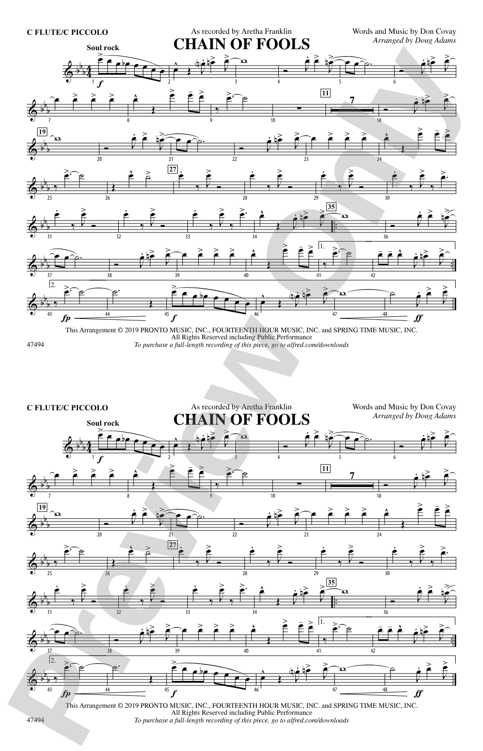 Chain of Fools: Flute