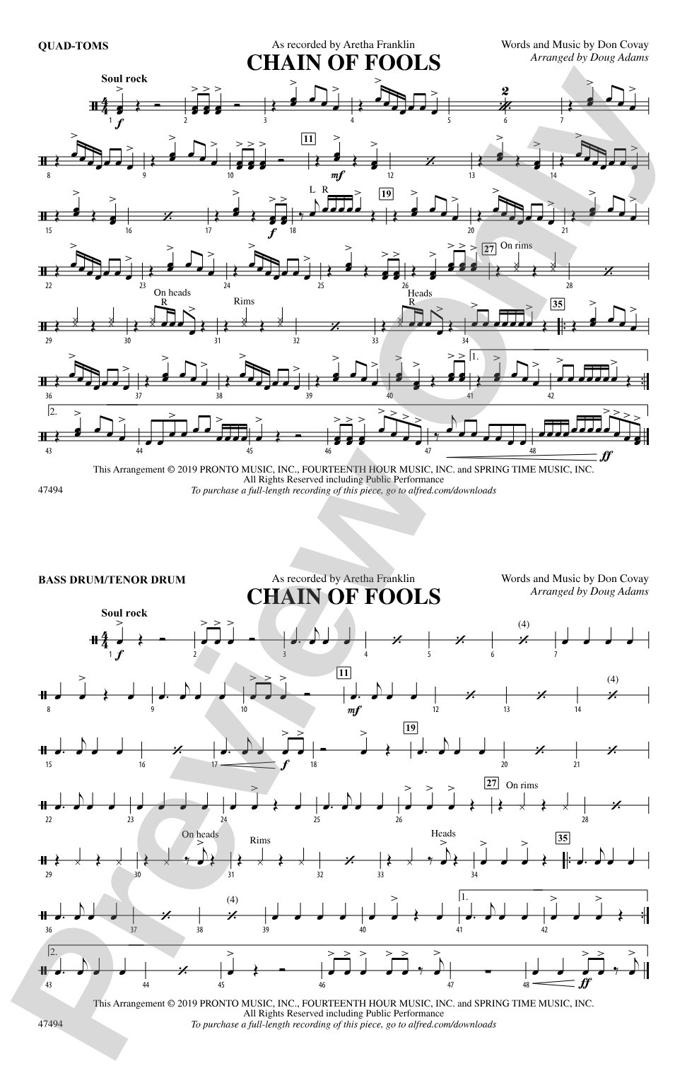 Chain of Fools: Quad-Toms