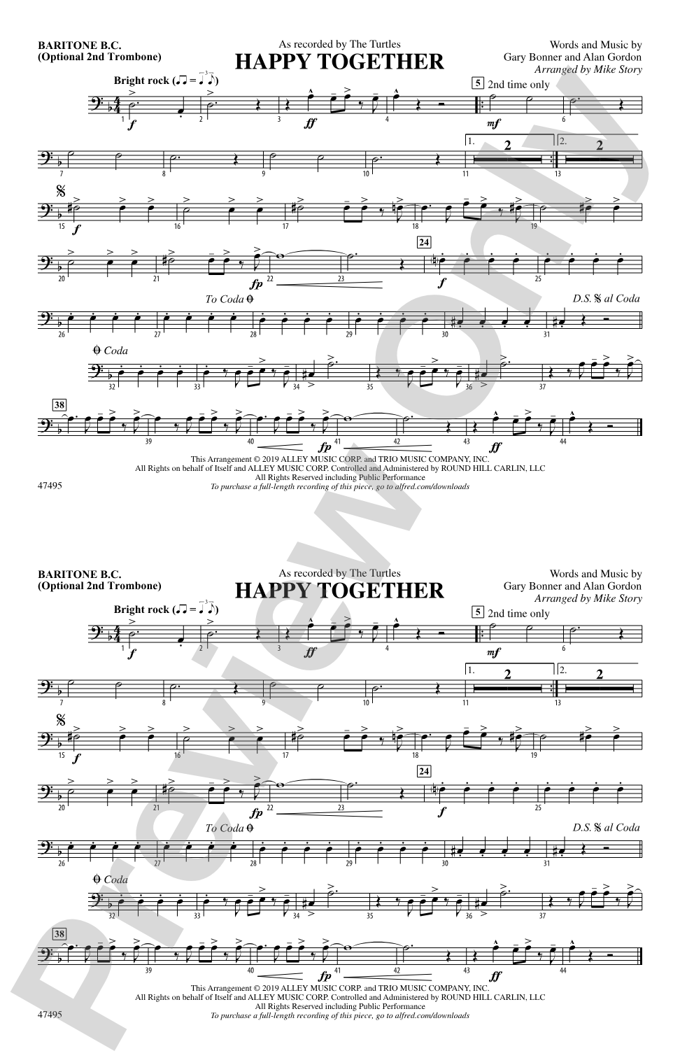Happy Together: Baritone B.C.