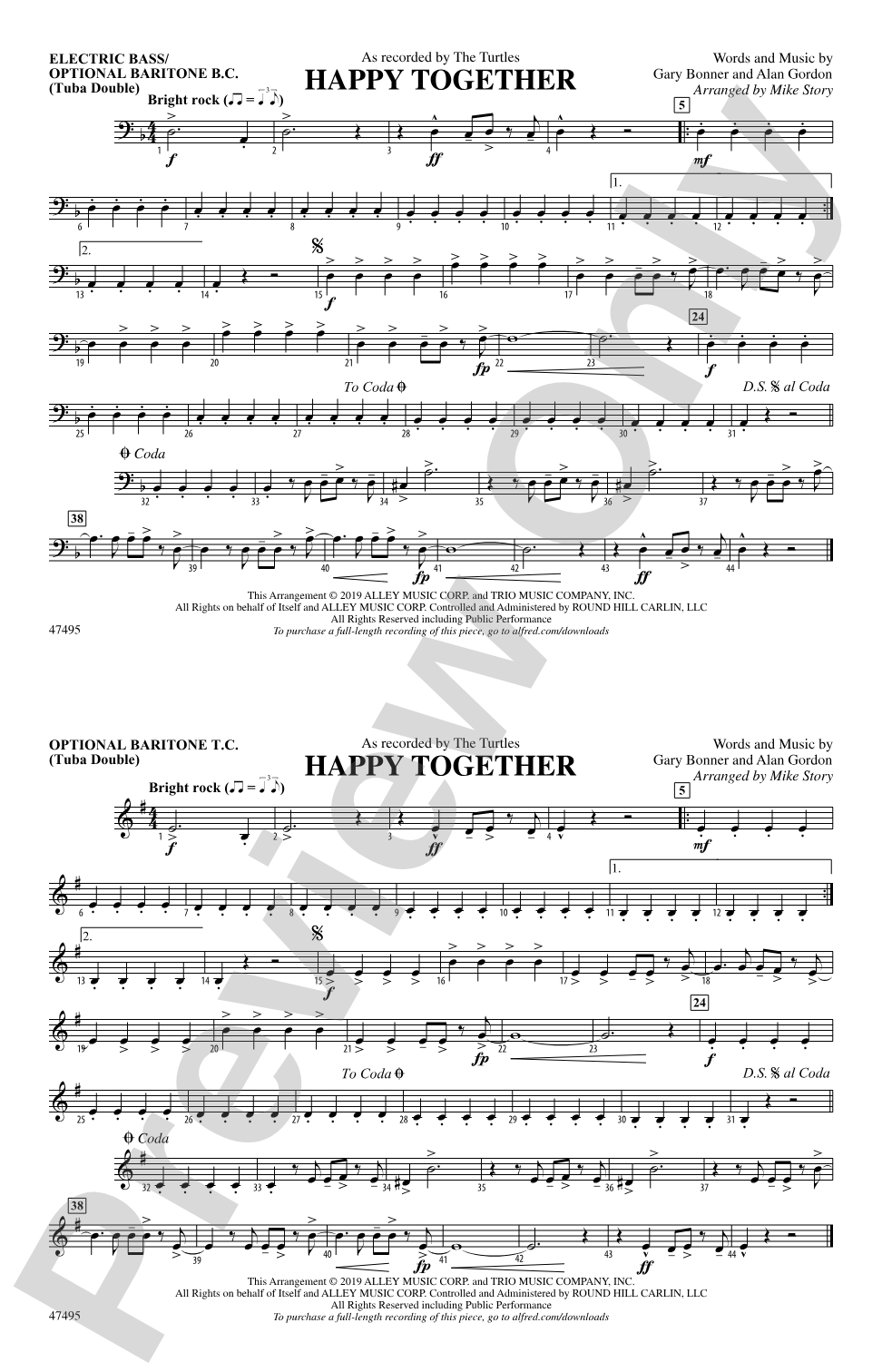 Happy Together: Electric Bass