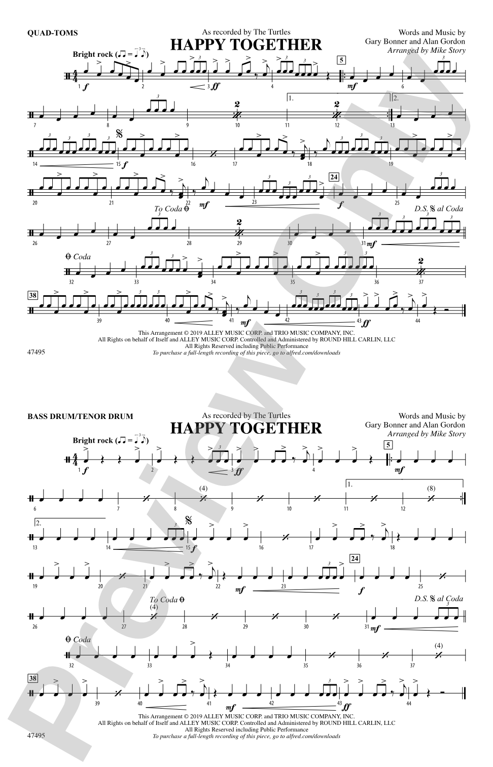 Happy Together: Quad-Toms