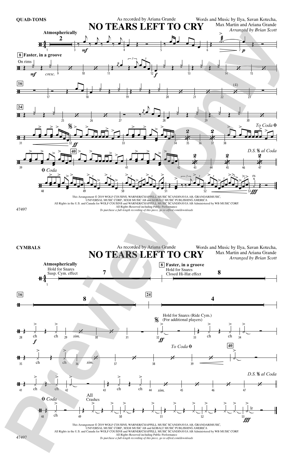 No Tears Left to Cry: Quad-Toms