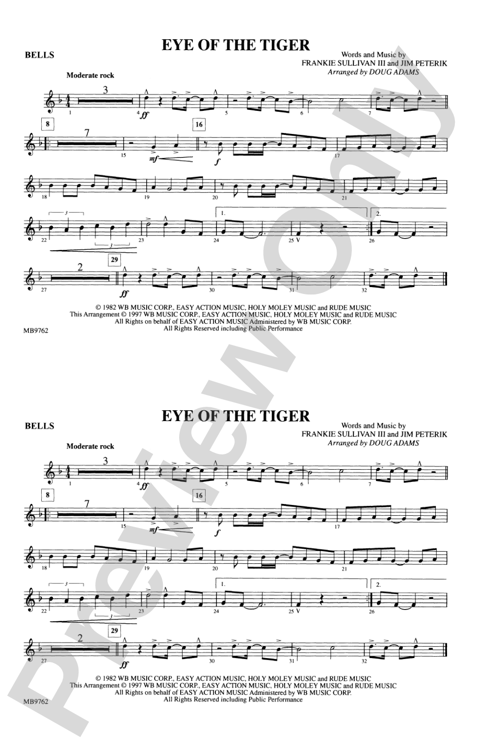 Eye of the Tiger: Bells