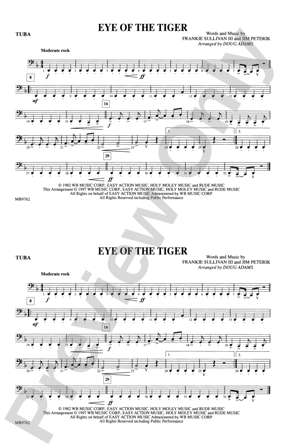 Eye of the Tiger: Tuba