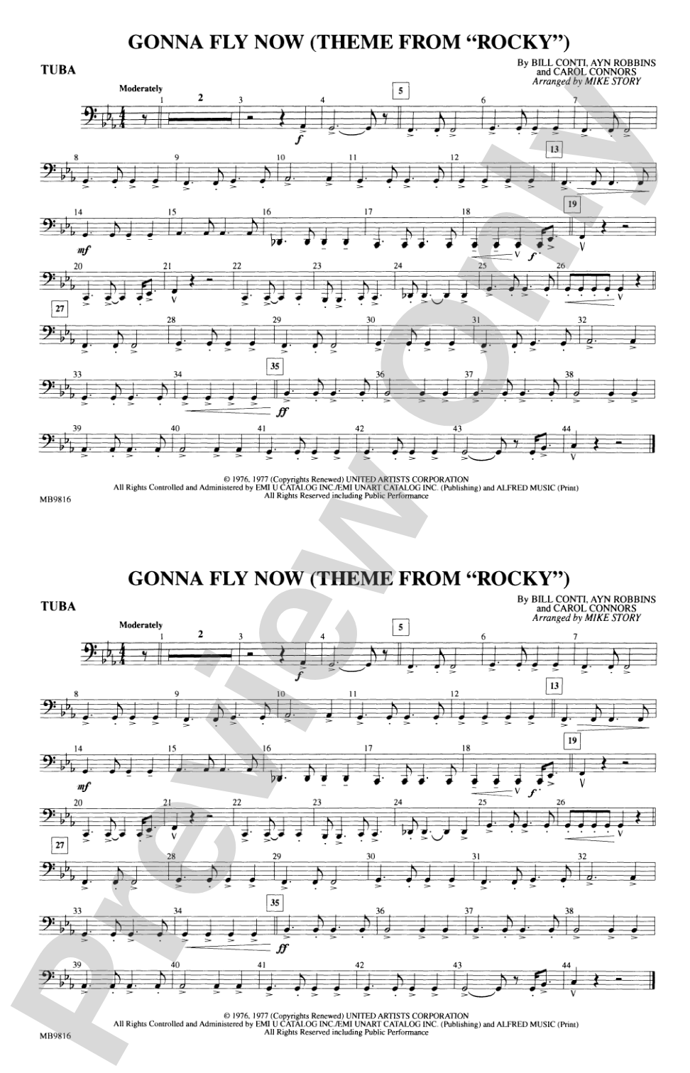 Gonna Fly Now (Theme from Rocky): Tuba