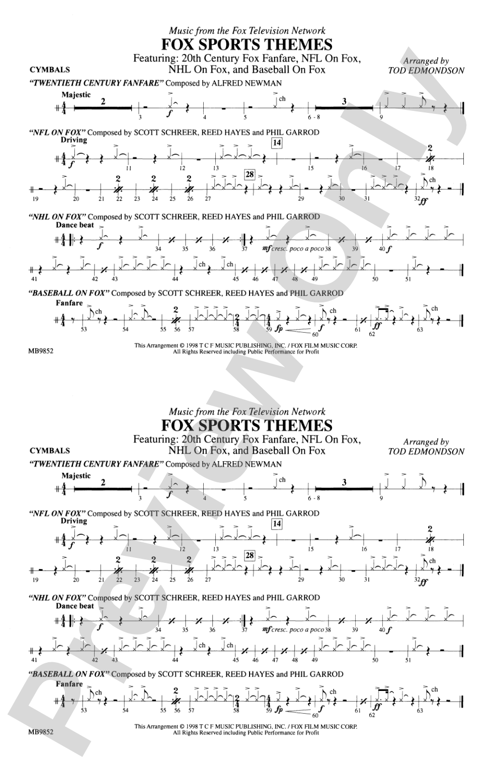 Fox Sports Themes: Cymbals
