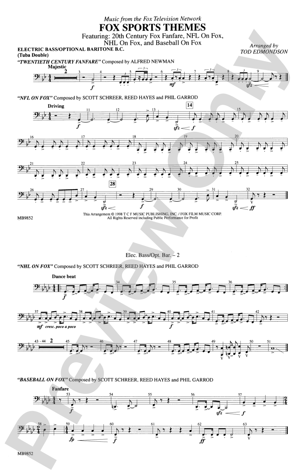 Fox Sports Themes: Electric Bass