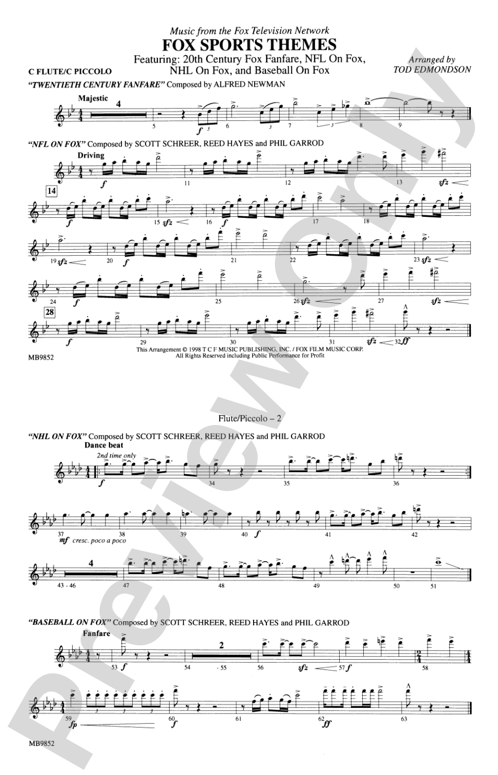 Fox Sports Themes: Flute