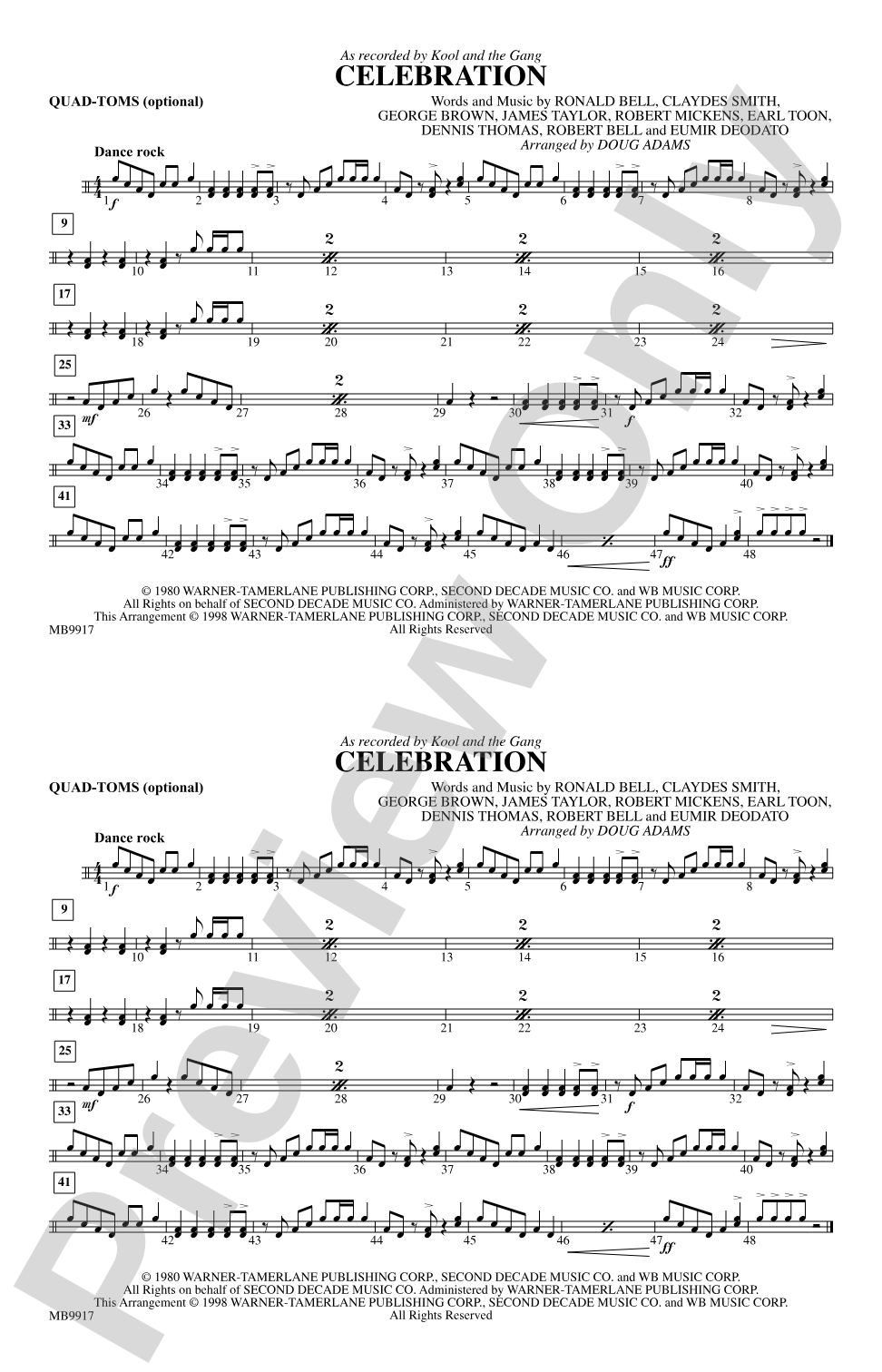 Celebration: Quad-Toms