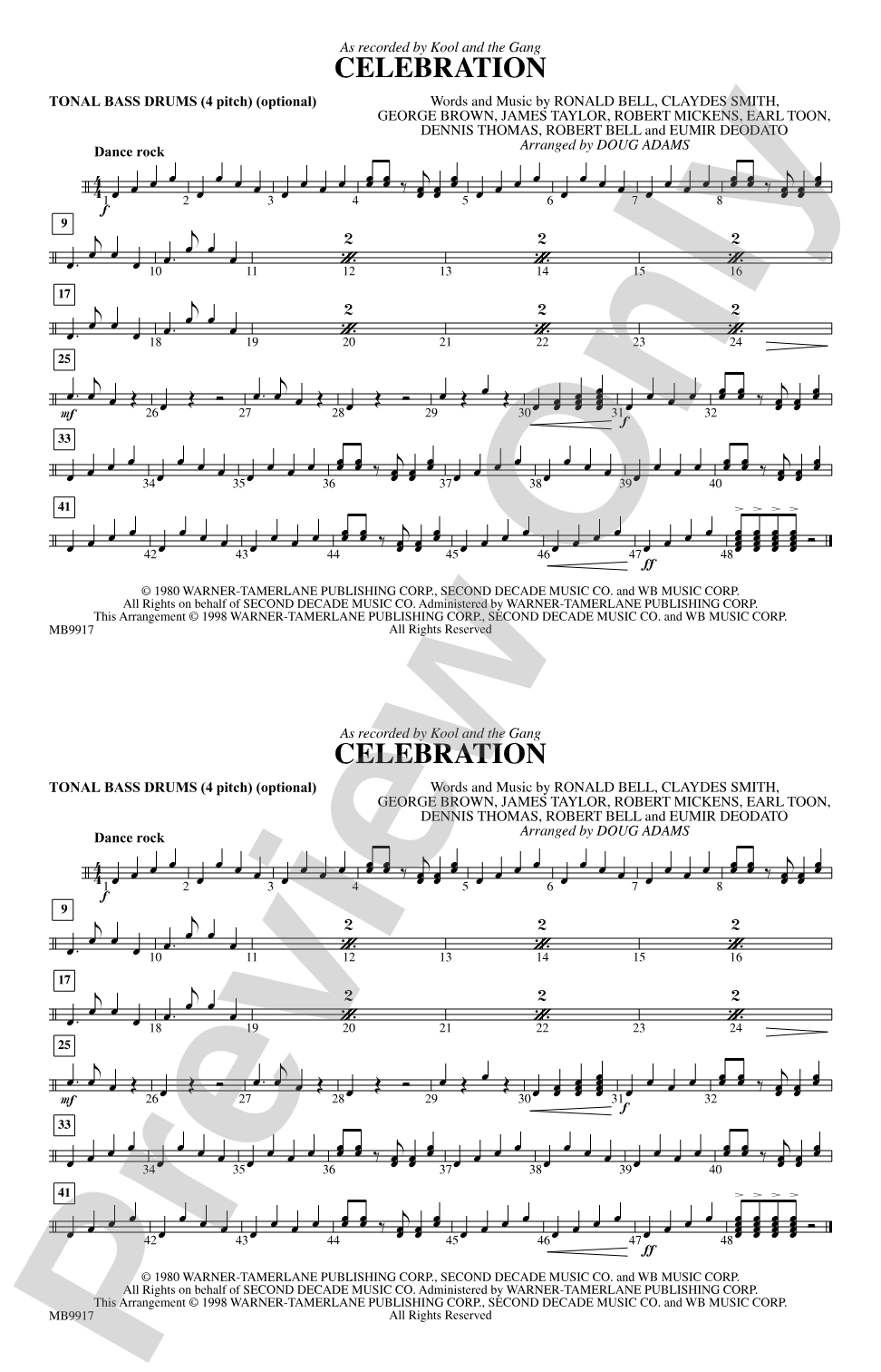 Celebration: Tonal Bass Drum