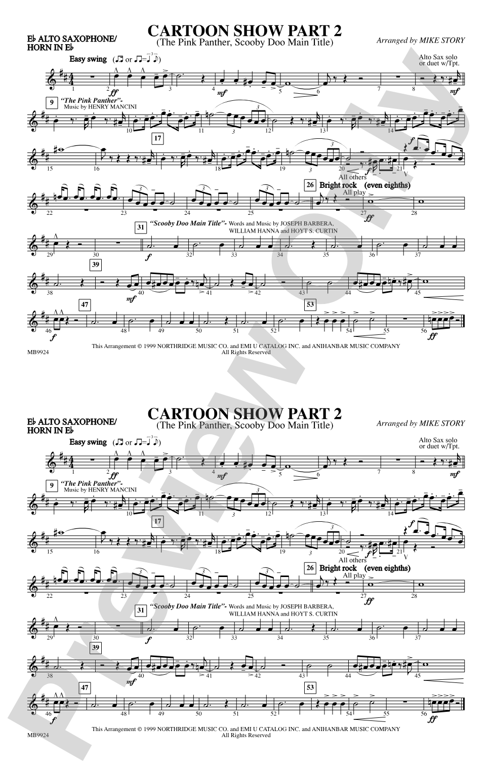 Cartoon Show, Part 2: E-flat Alto Saxophone