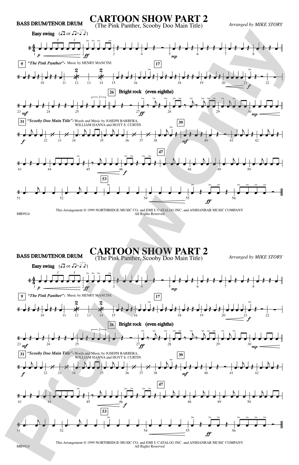 Cartoon Show, Part 2: Bass Drum/Tenor Drum