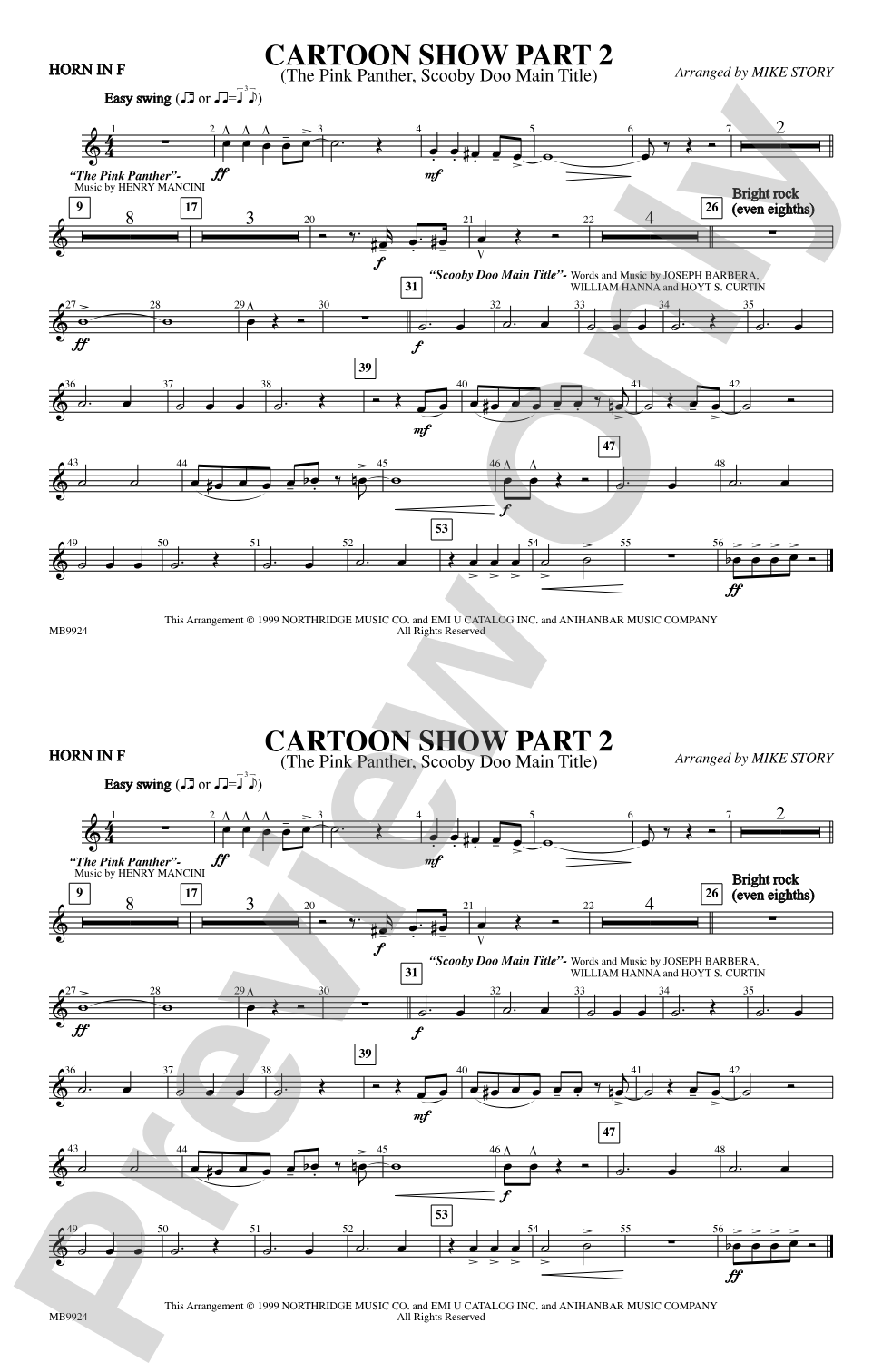 Cartoon Show, Part 2: 1st F Horn