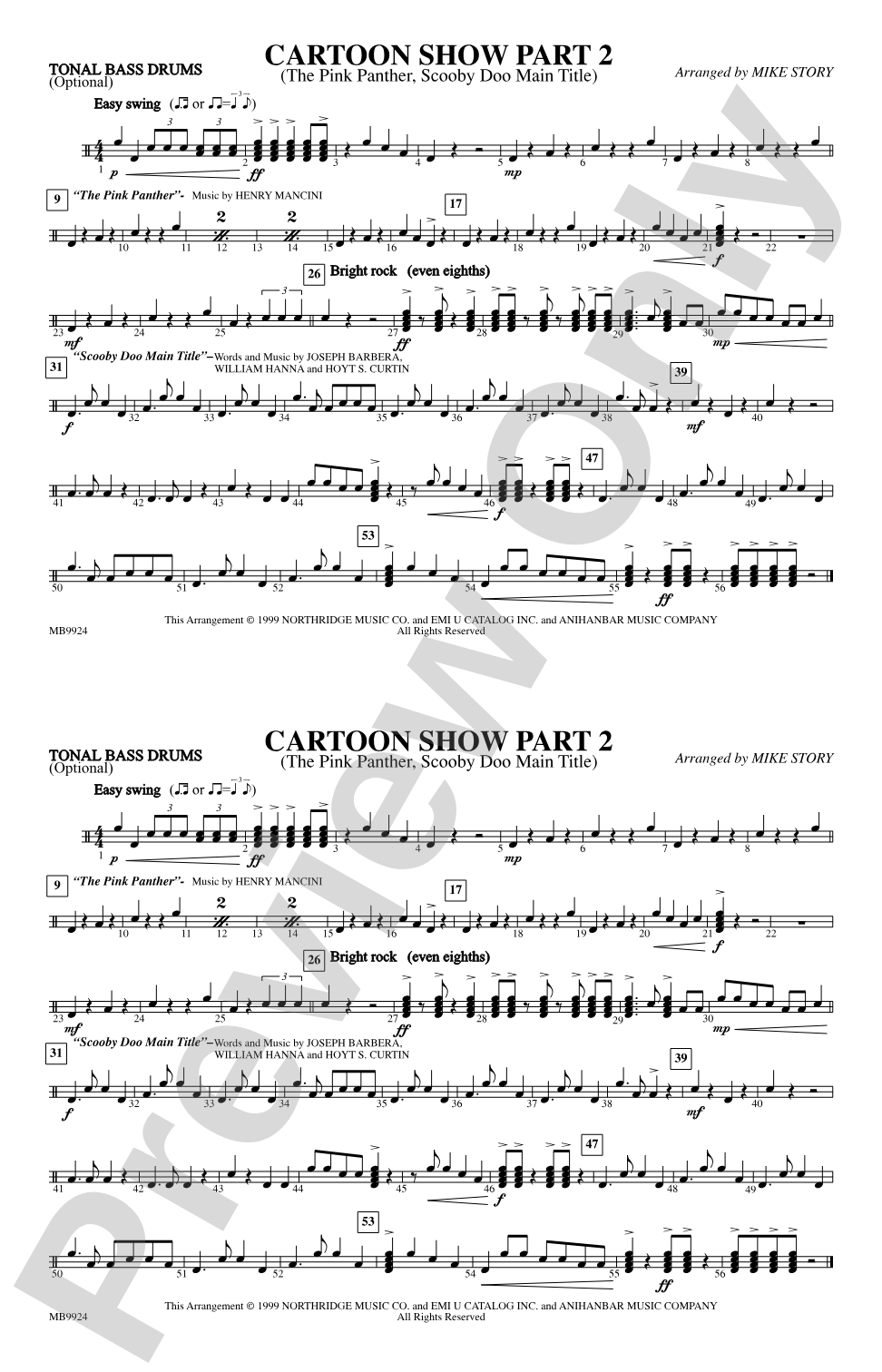 Cartoon Show, Part 2: Tonal Bass Drum