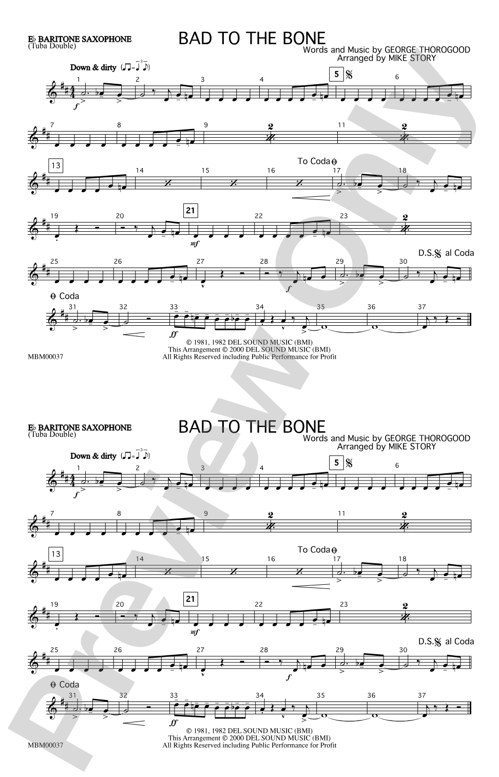 Bad to the Bone: E-flat Baritone Saxophone