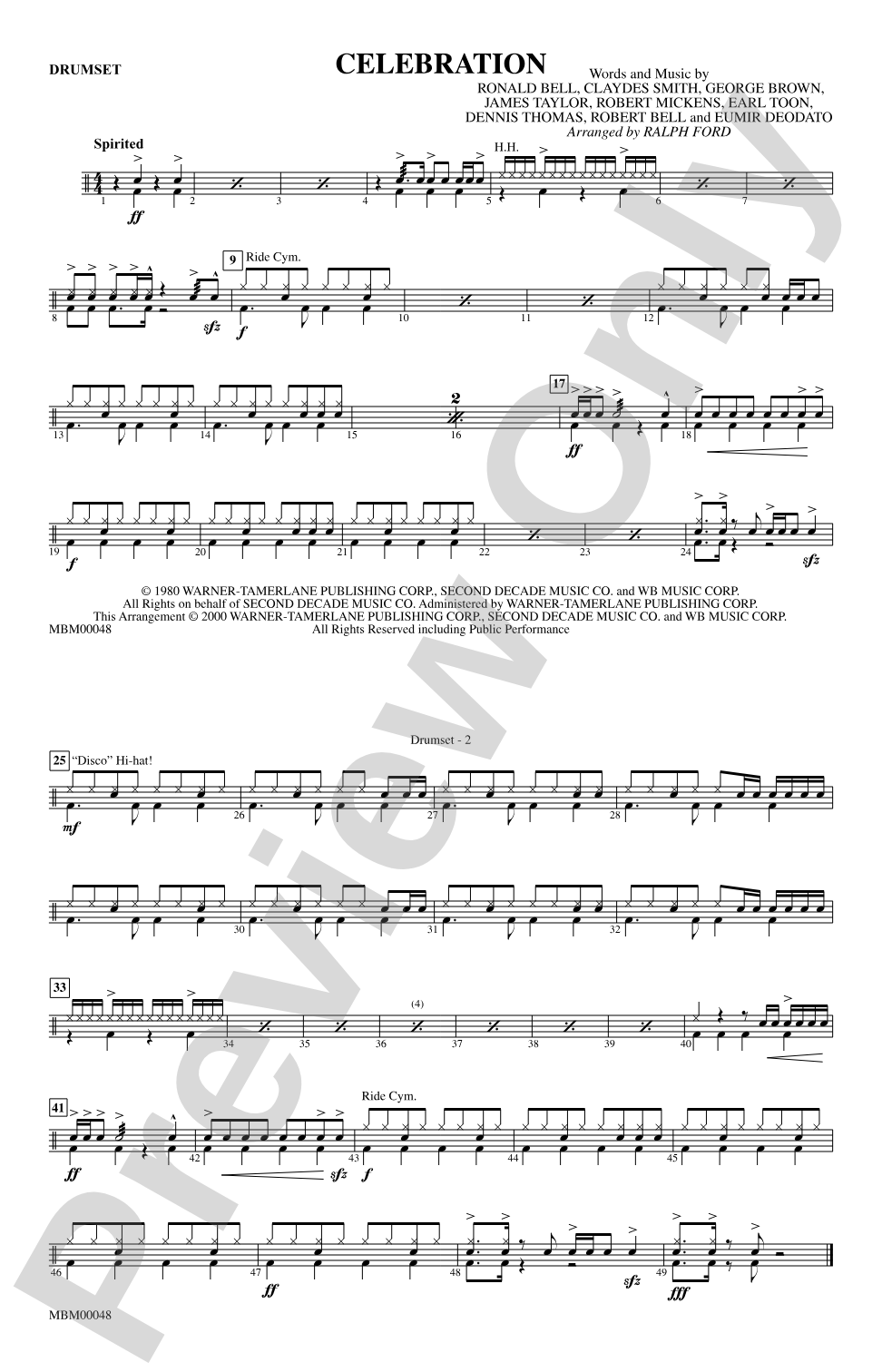 Celebration: Drumset