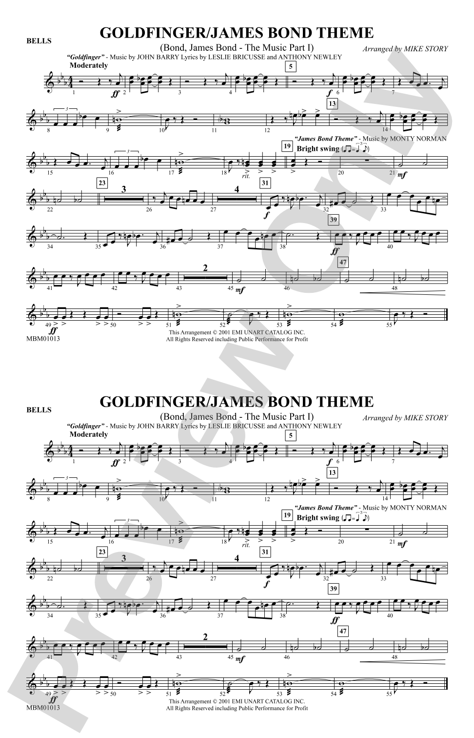 Goldfinger / James Bond Theme: Bells