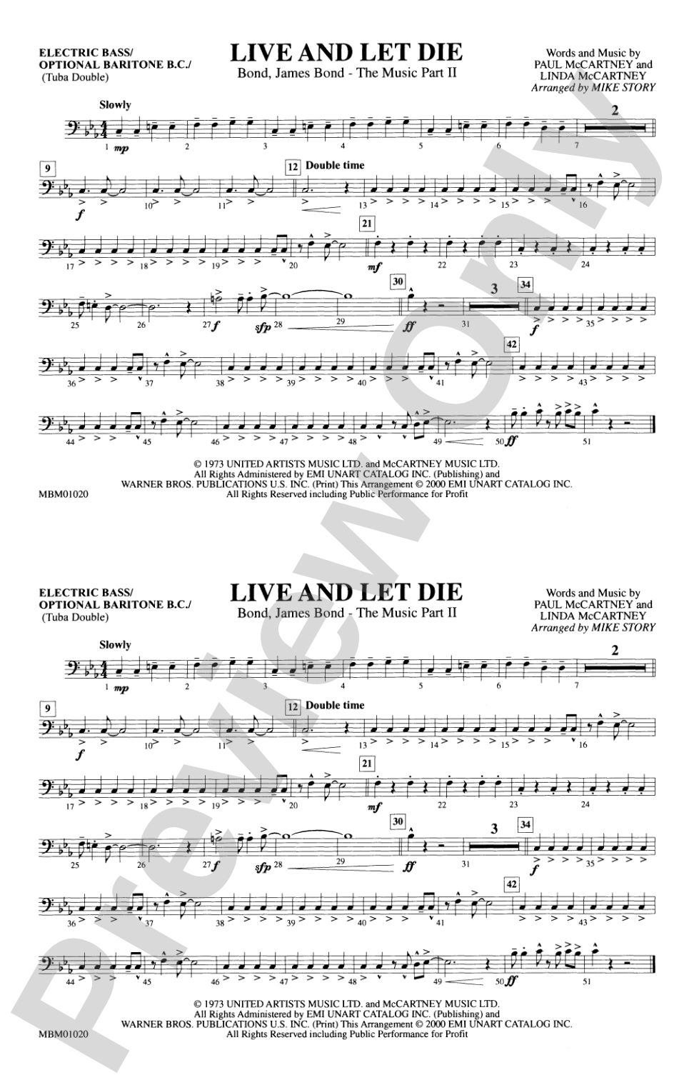 Live and Let Die: Electric Bass