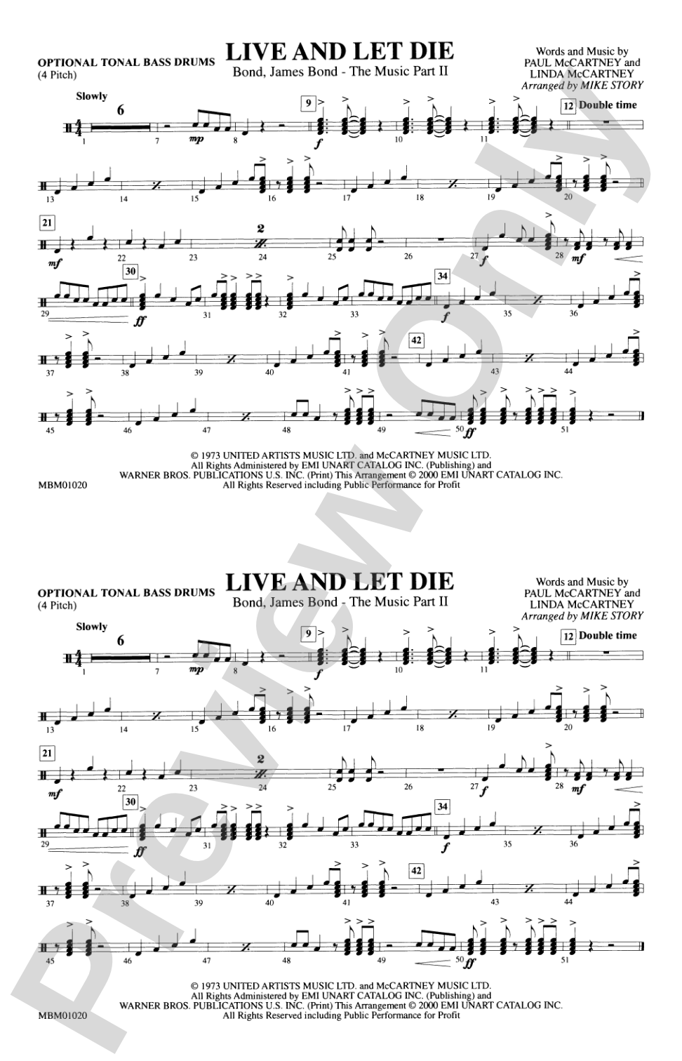 Live and Let Die: Tonal Bass Drum
