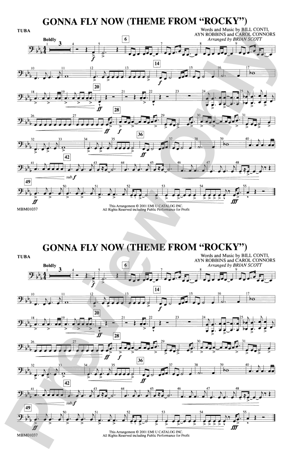 Gonna Fly Now (Theme from Rocky): Tuba