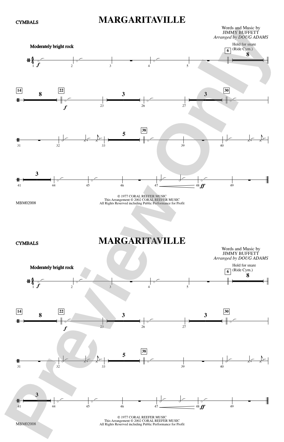 Margaritaville: Cymbals