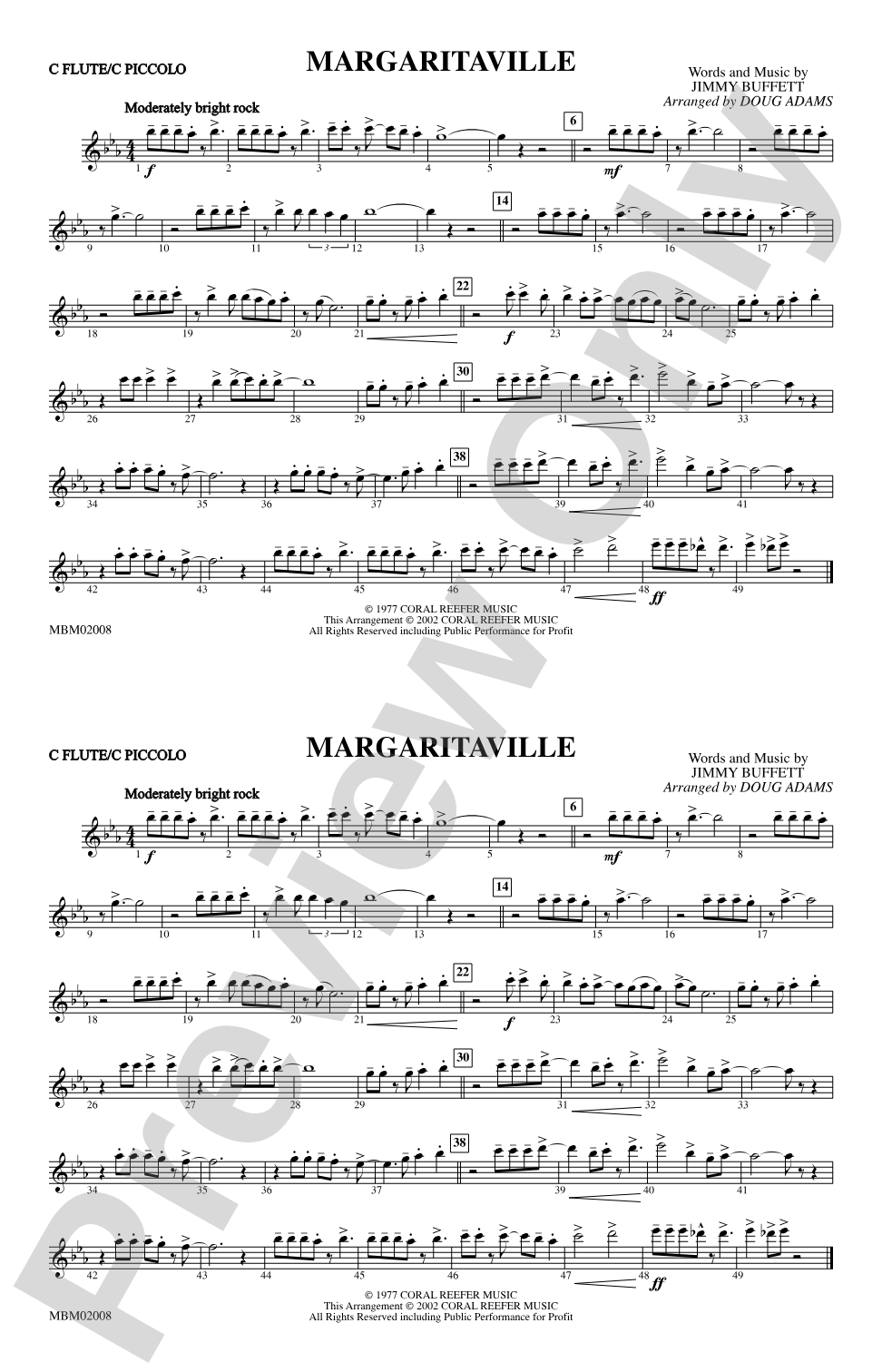 Margaritaville: Flute