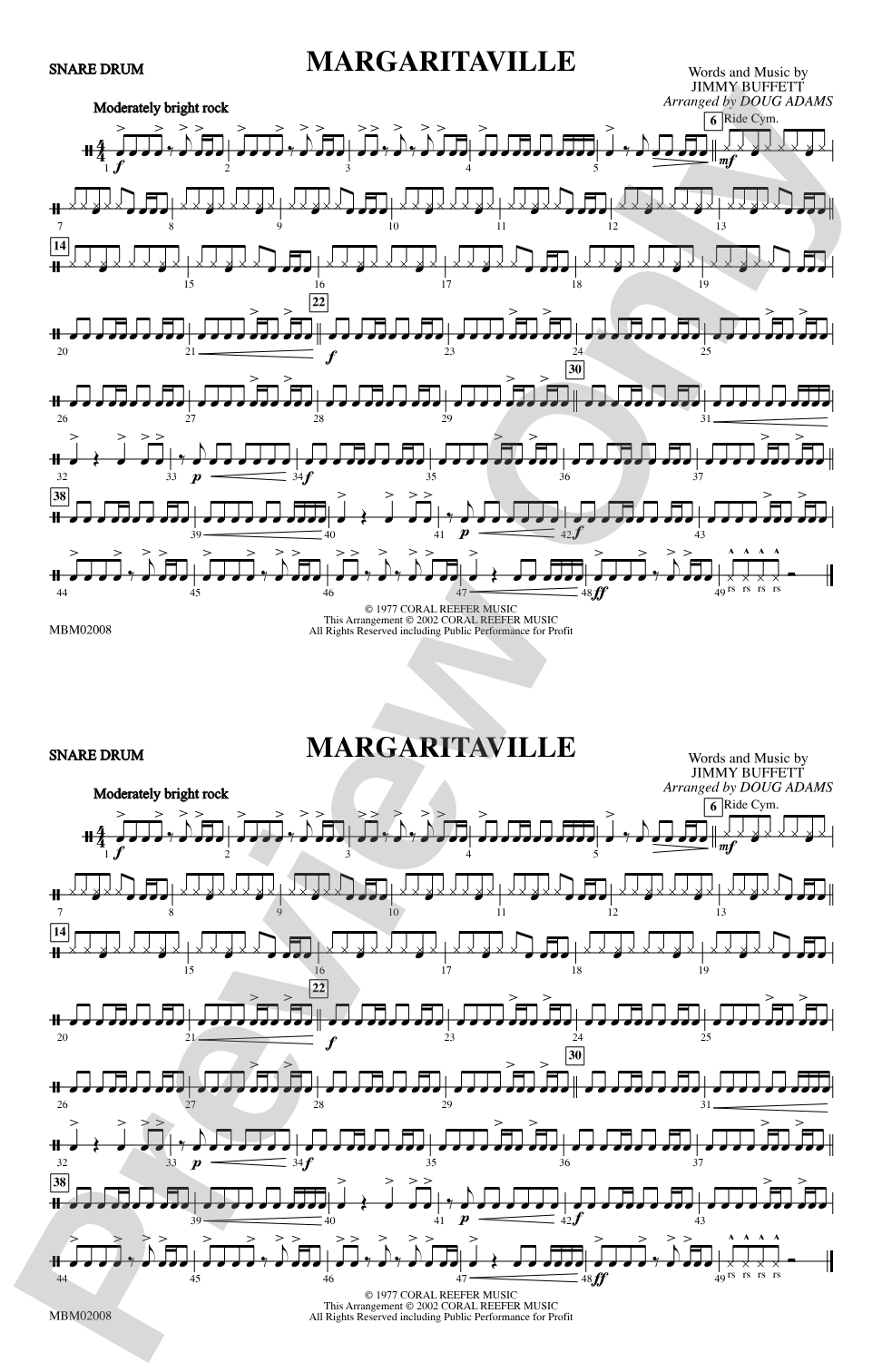 Margaritaville: Snare Drum