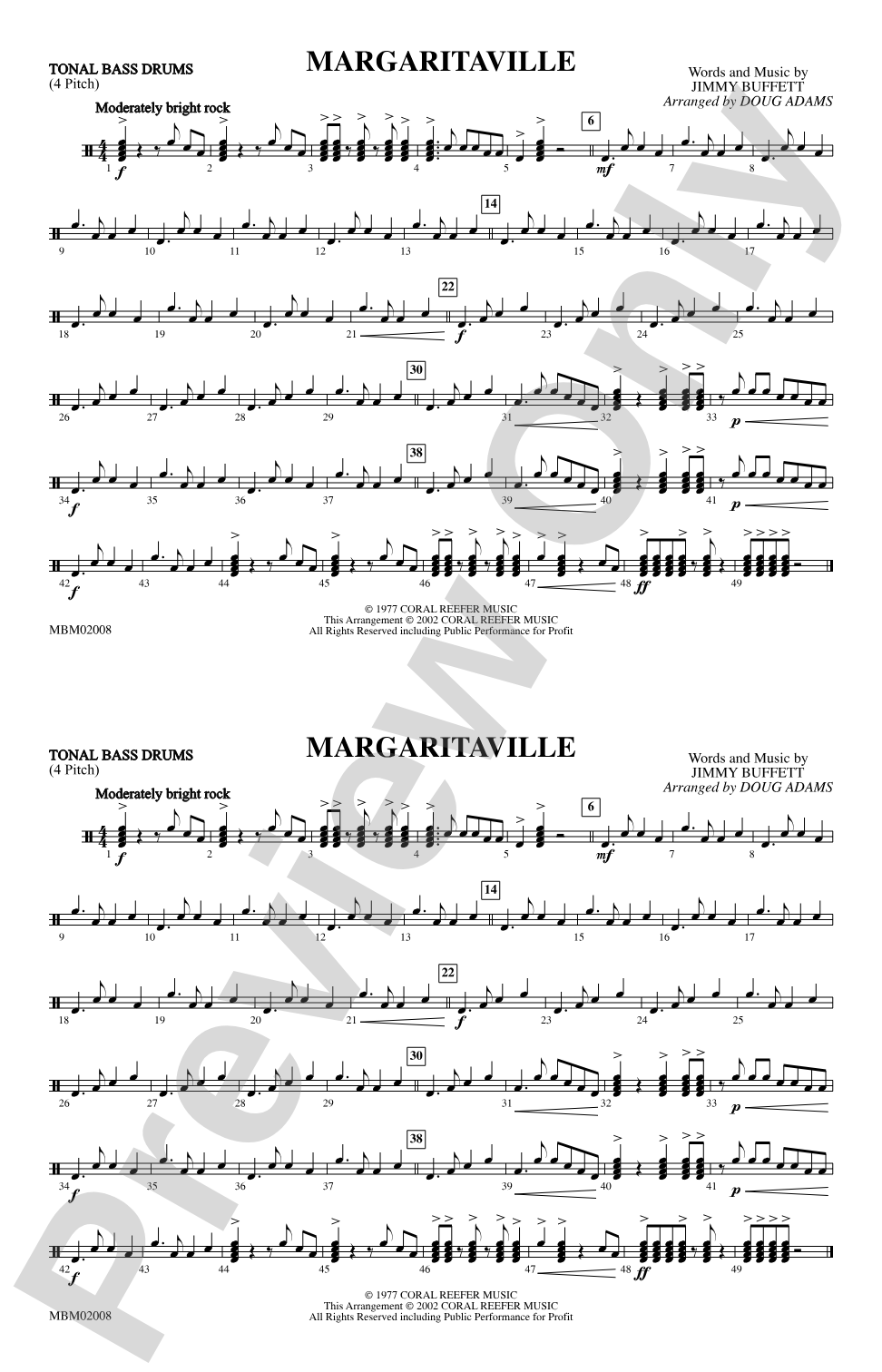 Margaritaville: Tonal Bass Drum