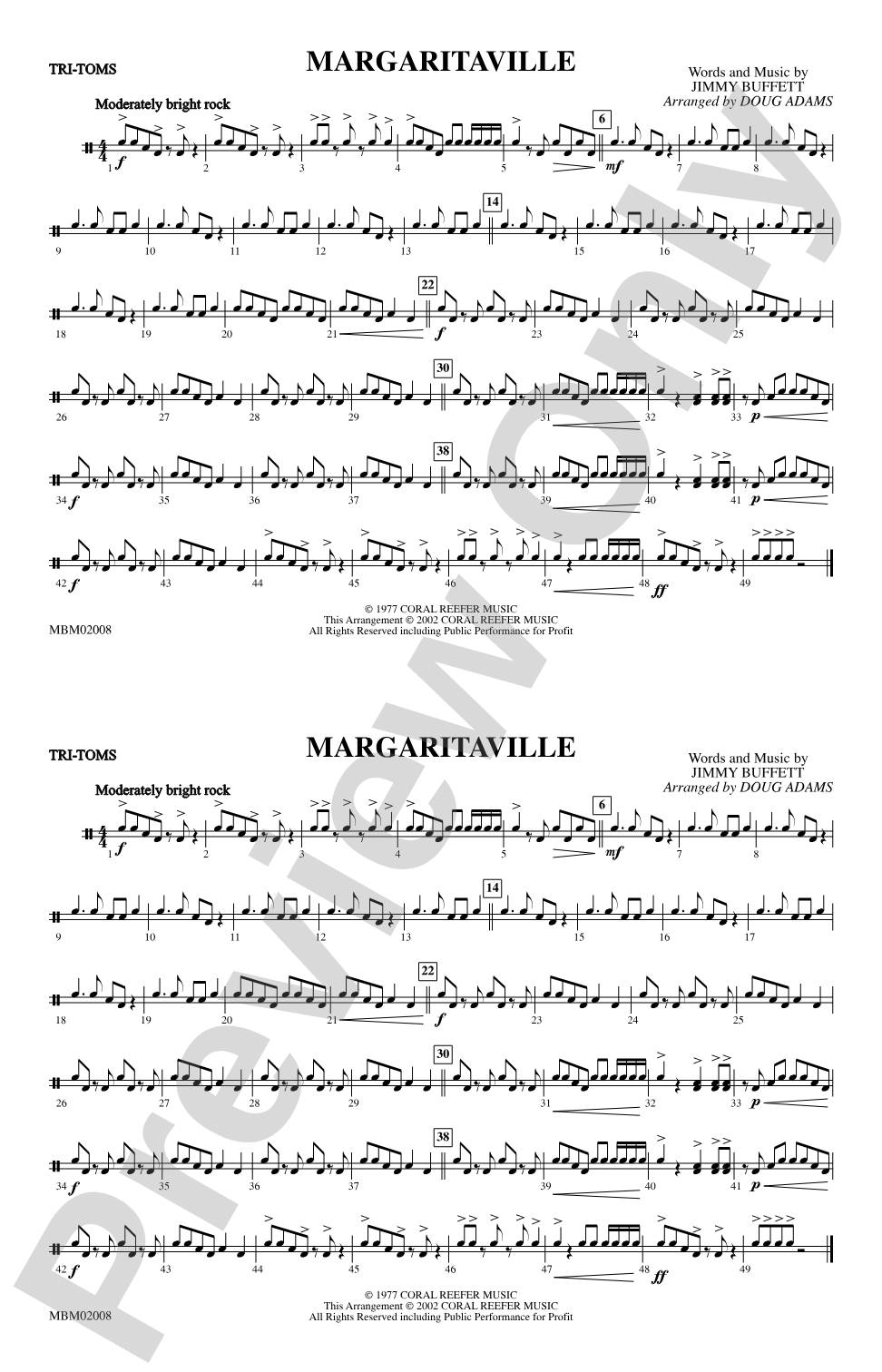 Margaritaville: Tom-Toms