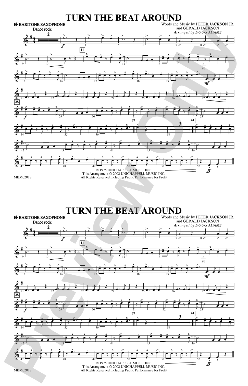 Turn the Beat Around: E-flat Baritone Saxophone