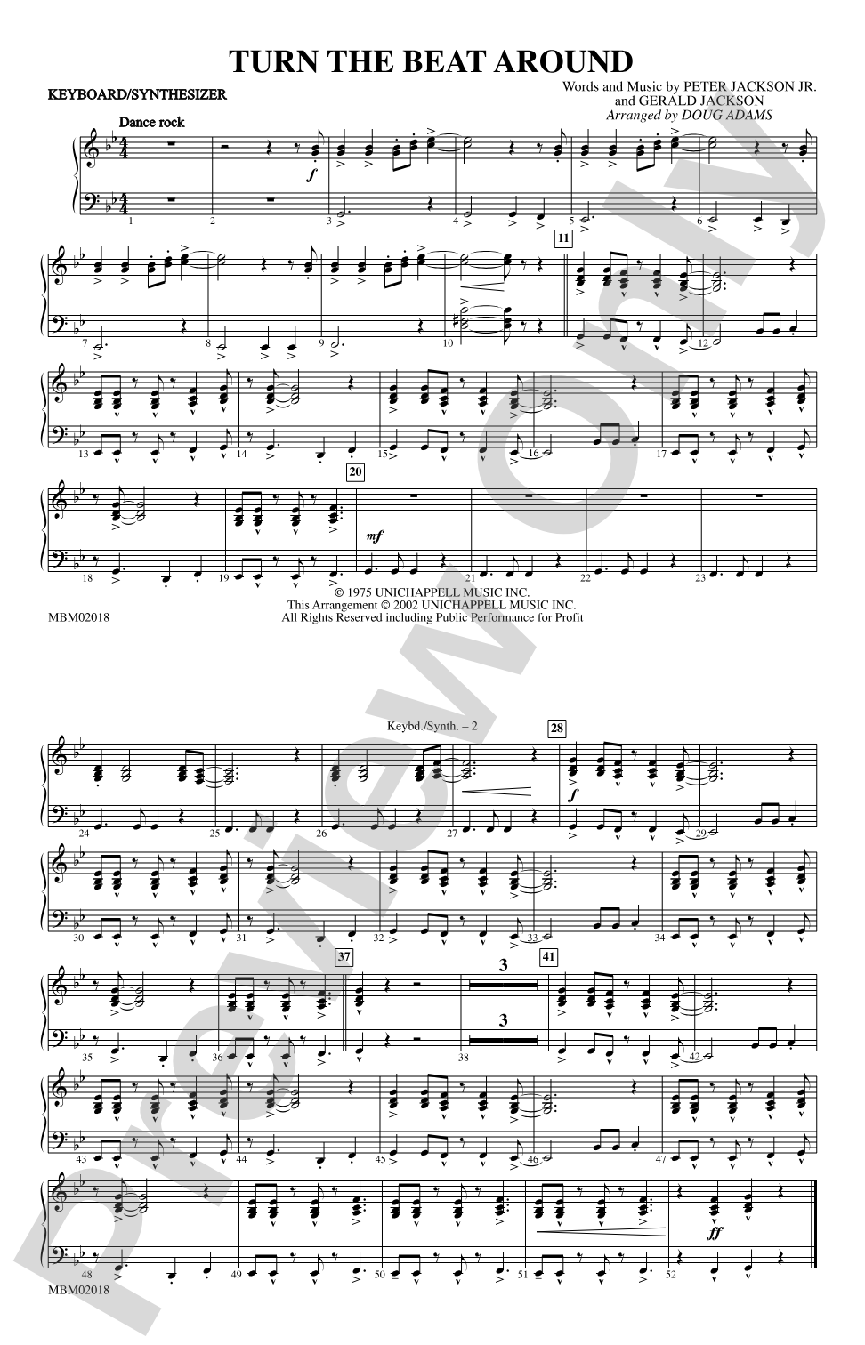Turn the Beat Around: Keyboard/Synthesizer