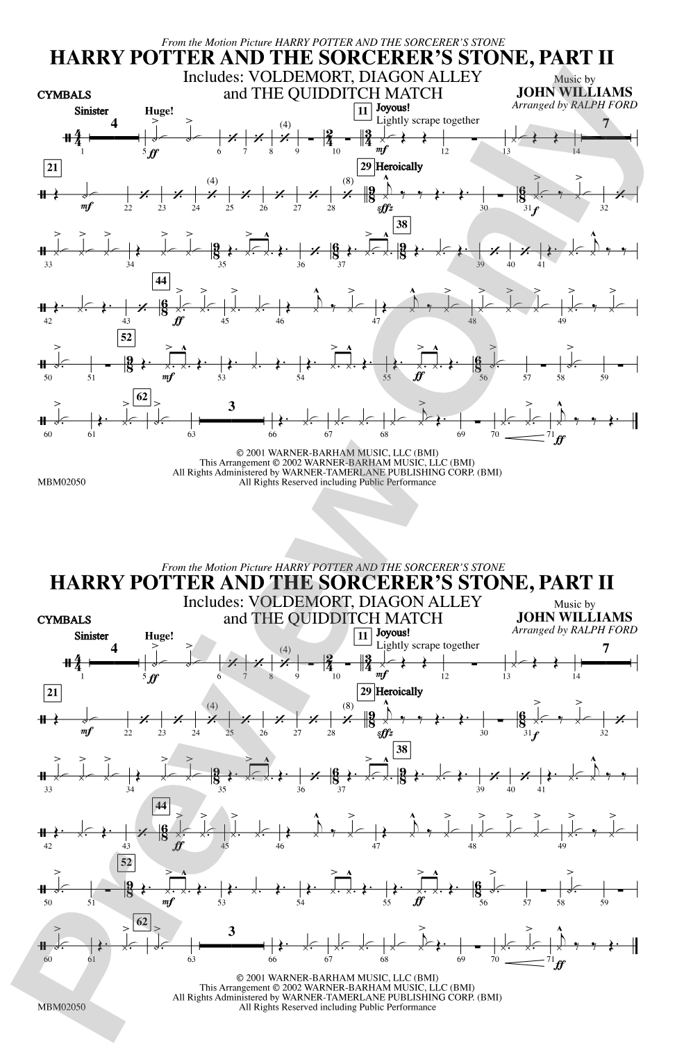 Harry Potter and the Sorcerer's Stone, Part II: Cymbals