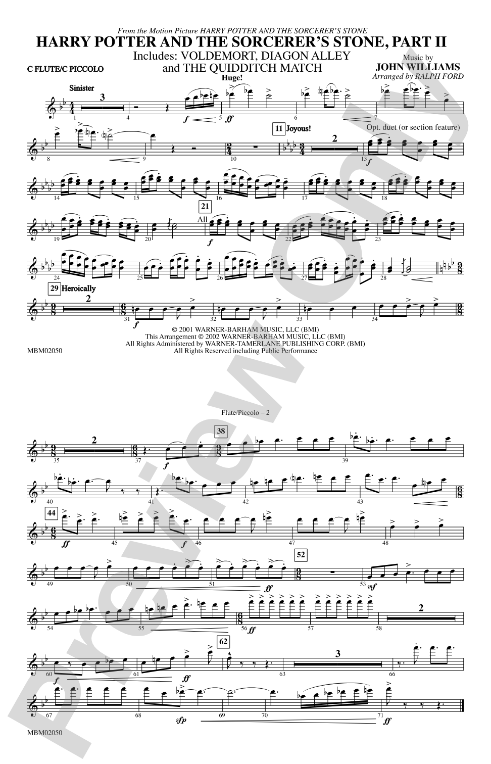 Harry Potter and the Sorcerer's Stone, Part II: Flute