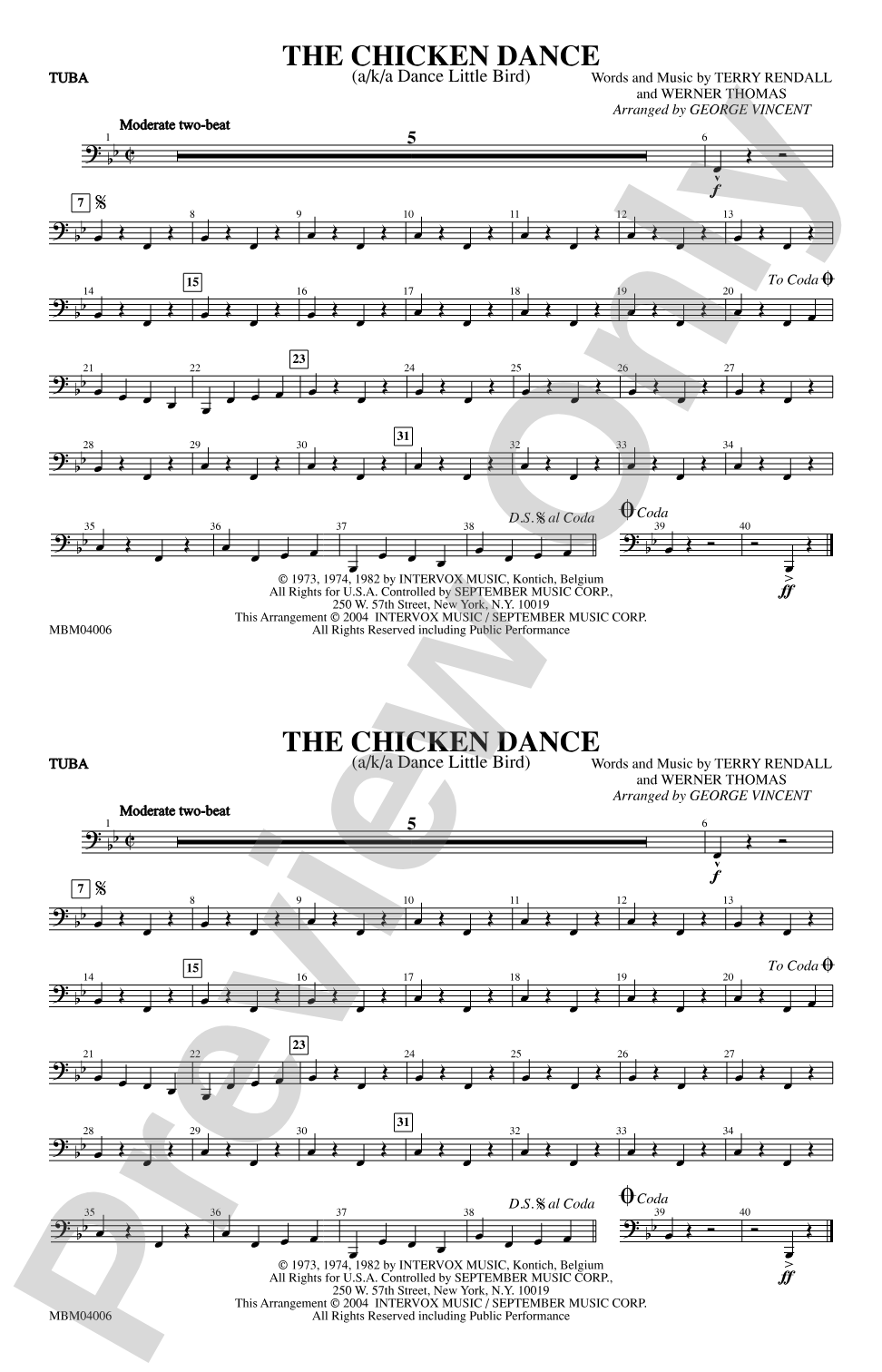 The Chicken Dance: Tuba