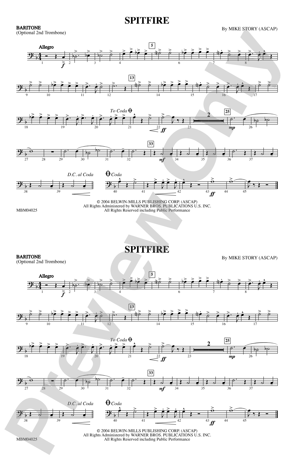 Spitfire: Baritone B.C.