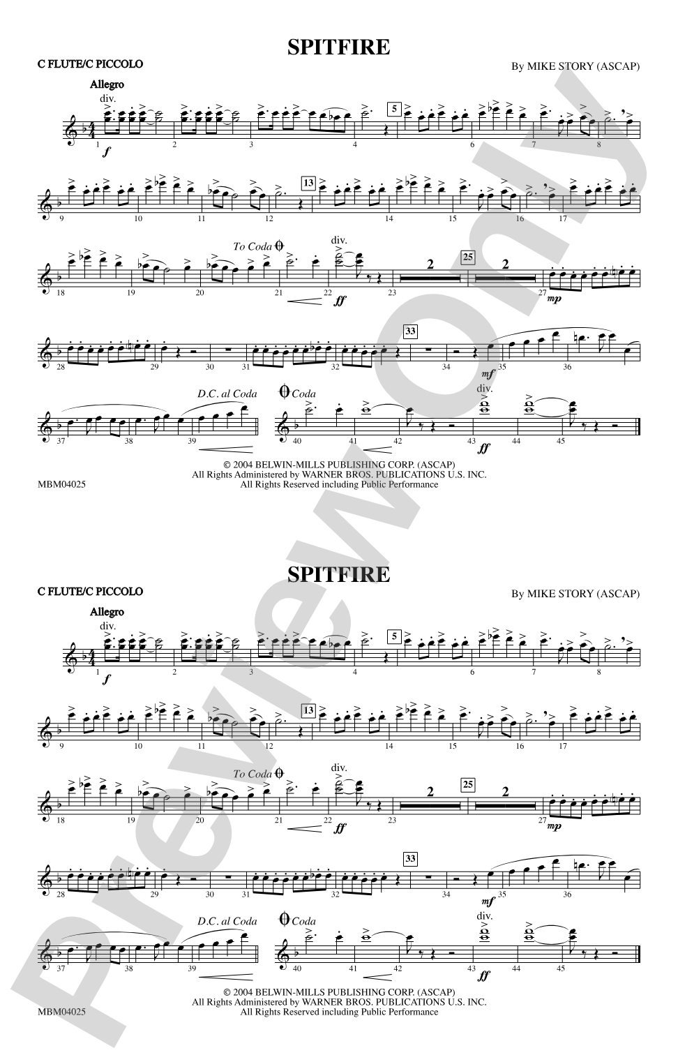Spitfire: Flute