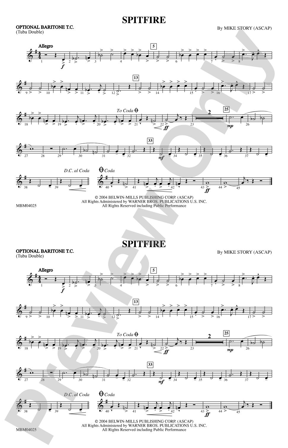 Spitfire: Optional Baritone T.C. (Tuba Double)