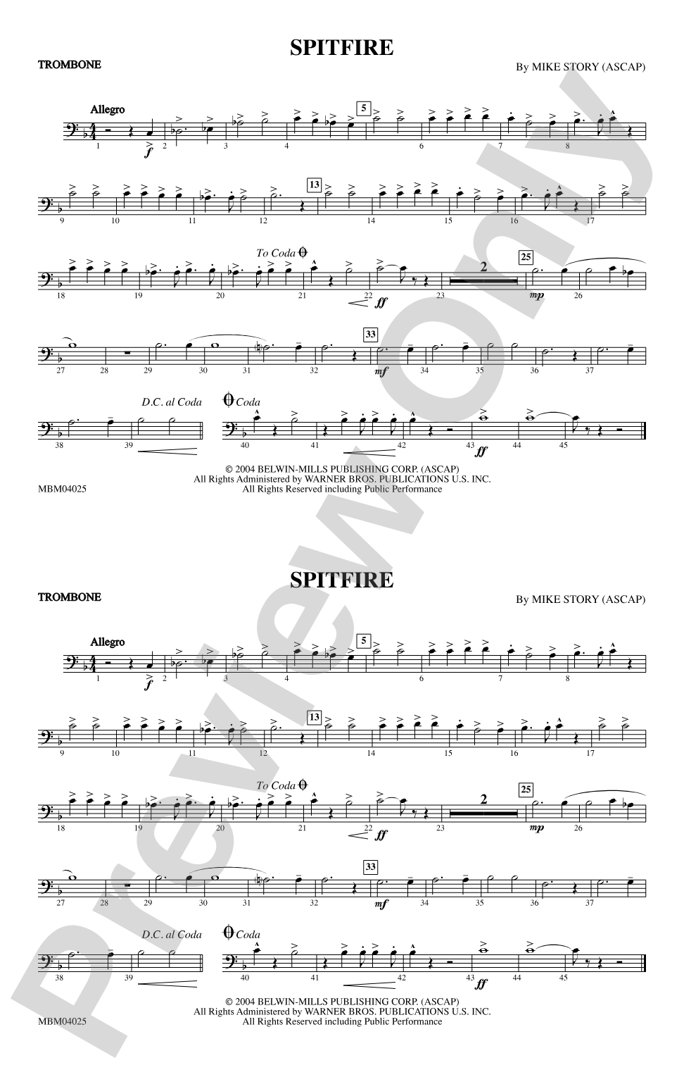 Spitfire: 1st Trombone